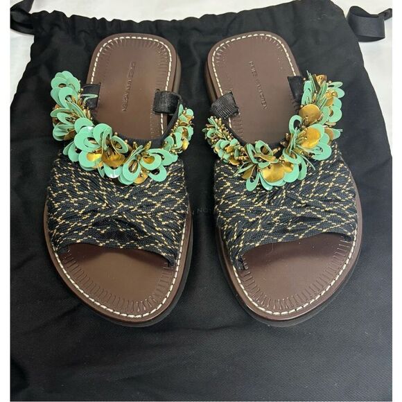 DRIES VAN NOTEN Embellished Leather Sandals NWB Size 37 1/2 - Picture 11 of 13